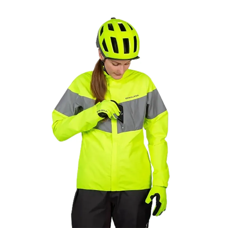 Endura Women's Urban Luminite EN1150 Waterproof Jacket Hi-Viz Yellow-4
